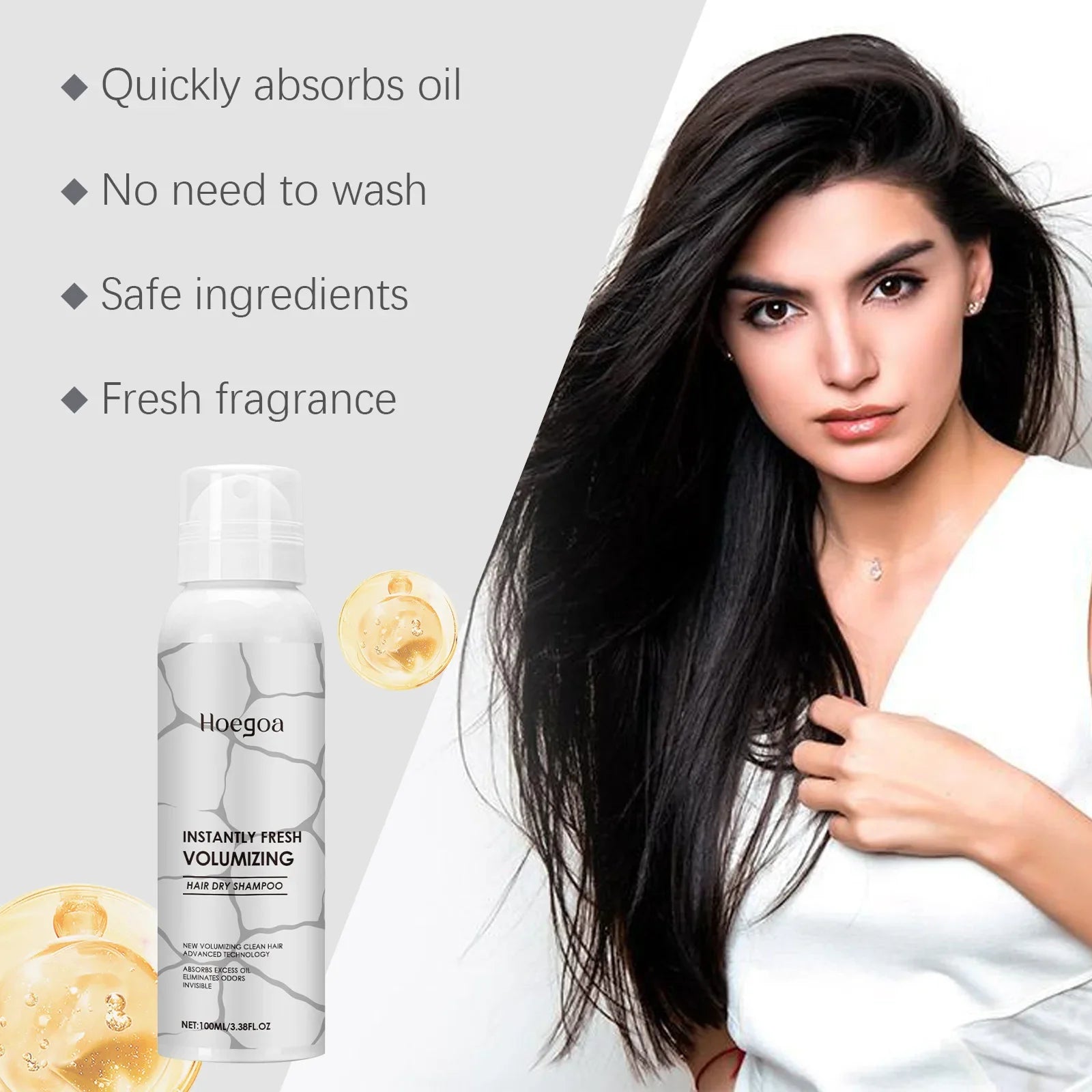 Instant Hair Volume Boost Spray